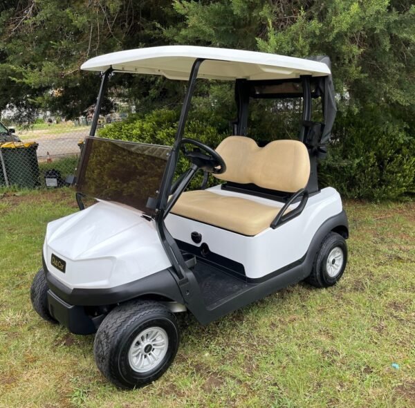 httpscagolfcarts.comwp-contentuploads2025022020-Tempo-White-e1703130836100-600x590-1.jpg Club Car Tempo 2020 Electric - Image 1