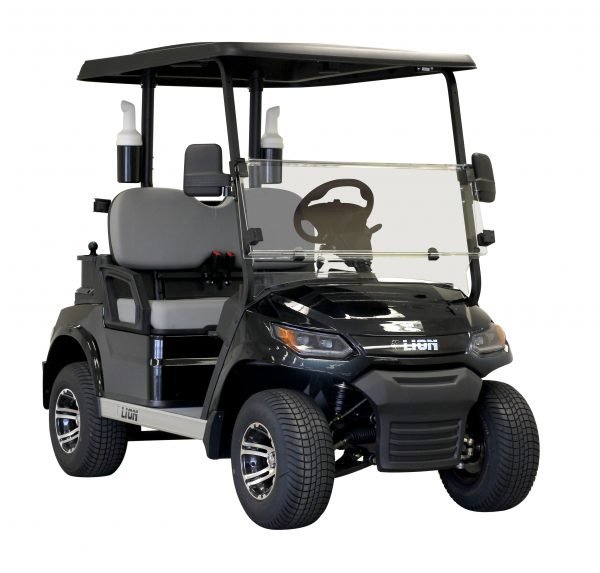 httpscagolfcarts.comwp-contentuploads202502Black_2seater-600x573-1.jpg LION 2 Seat Golf - Image 1