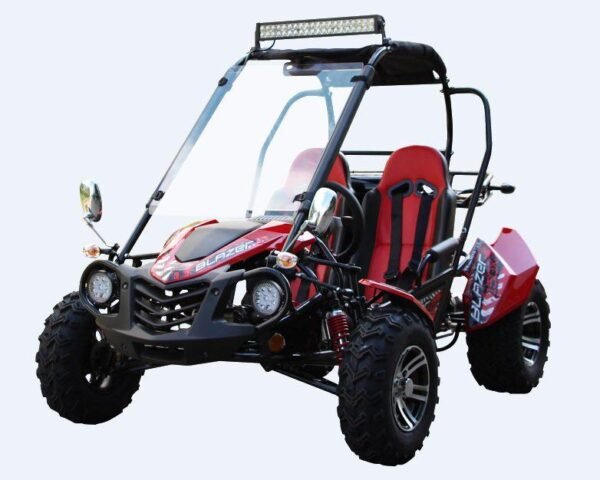 httpscagolfcarts.comwp-contentuploads2025031-6-1-600x480-1.jpg Trailmaster Blazer 200X Full-Size Go-Kart, Automatic CVT with Reverse, 4-Stroke, Single Cylinder, Air-Cooled, Electric Start - Image 1