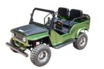VITACCI GR2-125cc Go-Kart with Windshield, 125cc Semi-Auto Youth Jeep Go-Kart, Reverse, Electric Start, 23.62″ Seat Height - Image 4